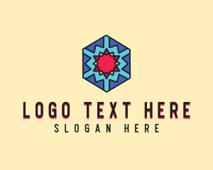 Geometric Hexagon Pattern logo