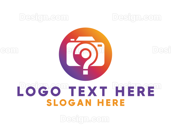 Question Camera Photography Logo