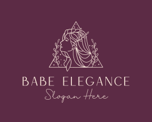 Elegant Beauty Salon Wreath logo design