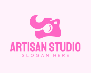 Pink Photography Studio logo design