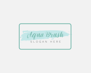 Cosmetics Shop Brush logo design