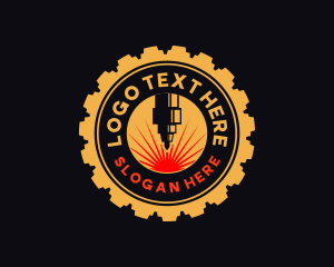 Laser Machine Cog  logo