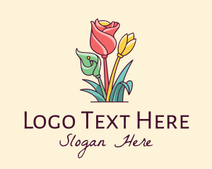 Decorative - Colorful Flower Decor logo design