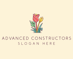 Bouquet Flower Floristry logo design