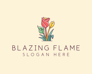 Bouquet Flower Floristry logo design