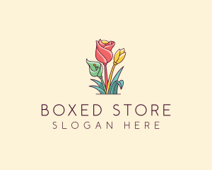 Bouquet Flower Floristry logo design