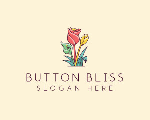 Bouquet Flower Floristry logo design