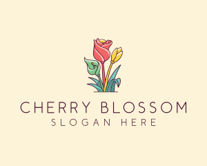 Bouquet Flower Floristry logo design