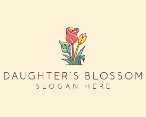 Bouquet Flower Floristry logo design