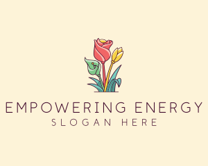 Bouquet Flower Floristry logo design