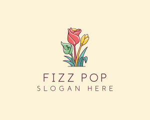 Bouquet Flower Floristry logo design