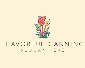 Bouquet Flower Floristry logo design