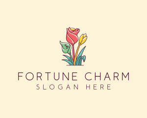 Bouquet Flower Floristry logo design