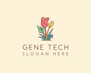 Bouquet Flower Floristry logo design