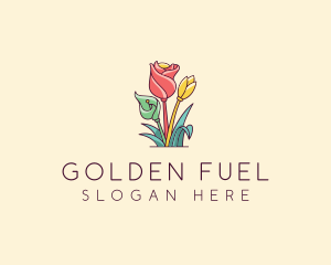 Bouquet Flower Floristry logo design