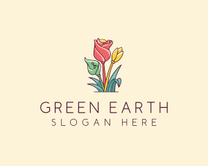 Bouquet Flower Floristry logo design