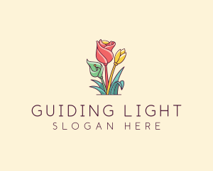 Bouquet Flower Floristry logo design