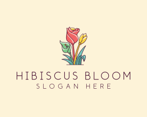 Bouquet Flower Floristry logo design