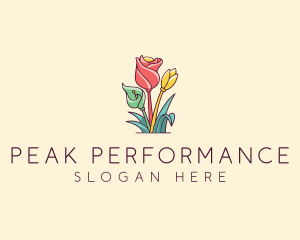 Bouquet Flower Floristry logo design