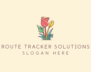 Bouquet Flower Floristry logo design