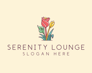 Bouquet Flower Floristry logo design