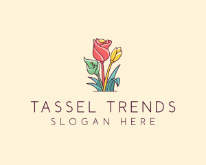 Bouquet Flower Floristry logo design