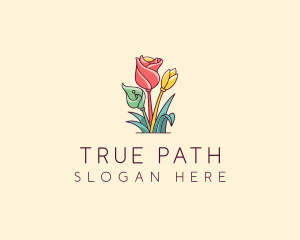 Bouquet Flower Floristry logo design