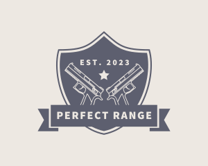 Gun Shield Weapon logo design