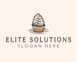 Sweet Muffin Cupcake Logo