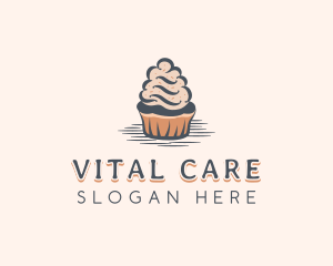Sweet Muffin Cupcake Logo