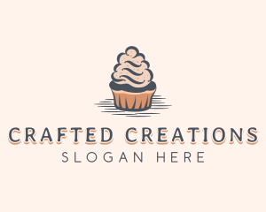 Sweet Muffin Cupcake logo design