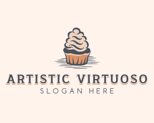 Sweet Muffin Cupcake logo design