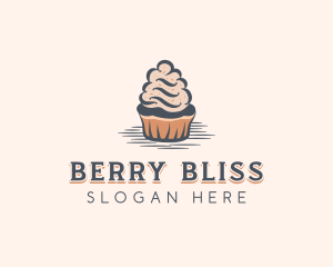 Sweet Muffin Cupcake logo design