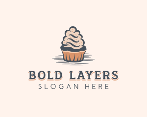 Sweet Muffin Cupcake logo design