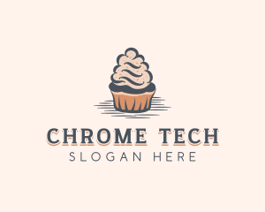 Sweet Muffin Cupcake logo design