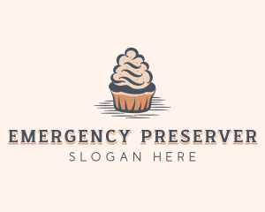 Sweet Muffin Cupcake logo design