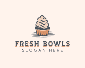 Sweet Muffin Cupcake logo design