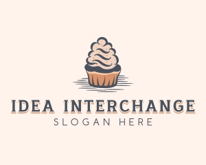 Sweet Muffin Cupcake logo design