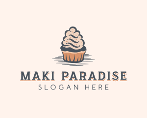 Sweet Muffin Cupcake logo design