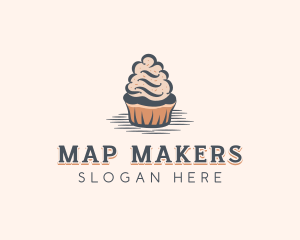 Sweet Muffin Cupcake logo design