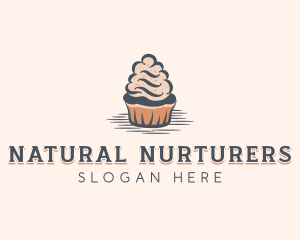 Sweet Muffin Cupcake logo design