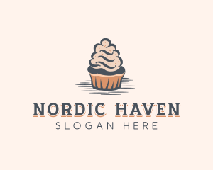 Sweet Muffin Cupcake logo design