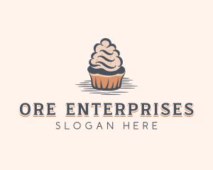 Sweet Muffin Cupcake logo design