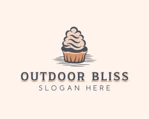 Sweet Muffin Cupcake logo design