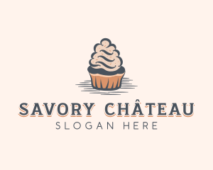 Sweet Muffin Cupcake logo design