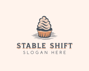 Sweet Muffin Cupcake logo design