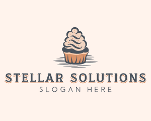 Sweet Muffin Cupcake logo design