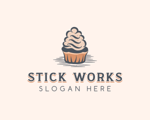 Sweet Muffin Cupcake logo design