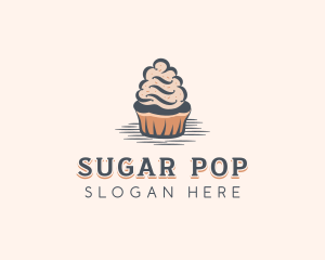 Sweet Muffin Cupcake logo design