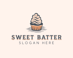 Sweet Muffin Cupcake logo design